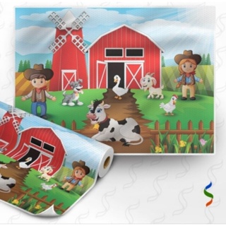 Painel TNT Festa Fazendinha 100x140cm Decoração Festa Fazendinha Vaquinha Aniversário Fazenda Festa Infantil em Oferta na Shopee