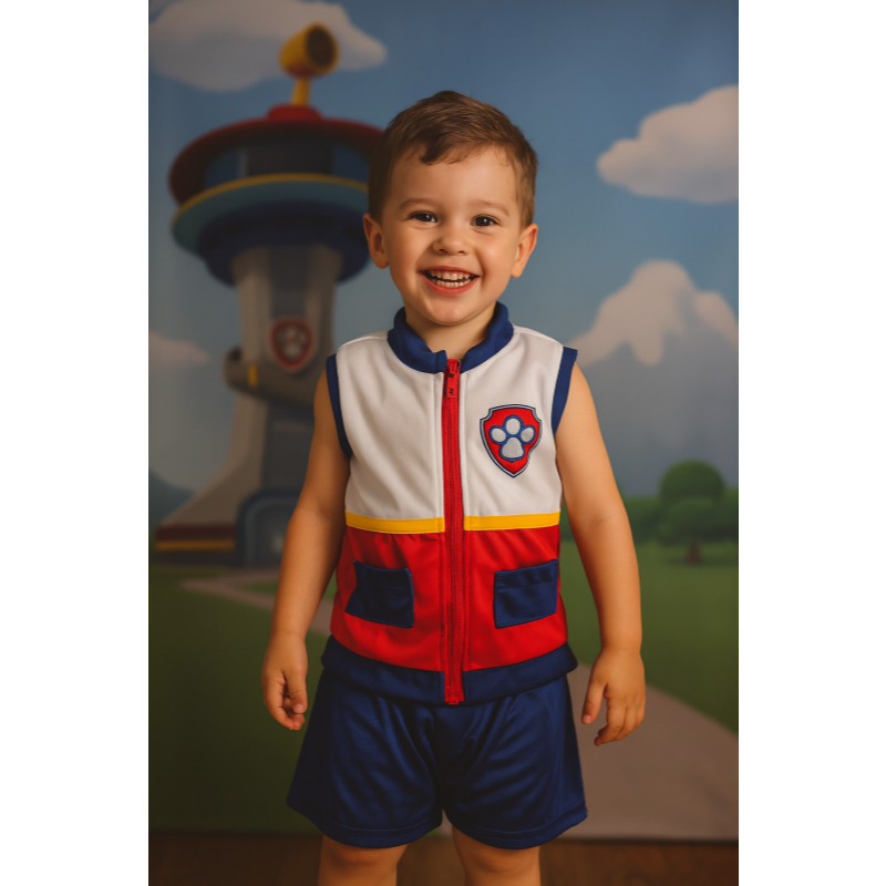 FANTASIA INFANTIL CONJUNTO PATRULHA CANINA RAYDER PARA MENINOS PARA AS FESTAS ANIVERSÁRIOS E CARNAVAL em Oferta na Shopee