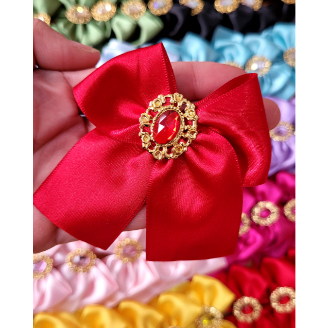 Laço de Luxo Vermelho para lembrancinha personalizada de aniversário/ fita nº9 38mm em Oferta na Shopee