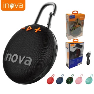 Inova Caixa de som Bluetooth portátil clip 5 com alça ao ar livre, FM, USB, TWS, 5W - para praia, festas ou viagens em Oferta na Shopee