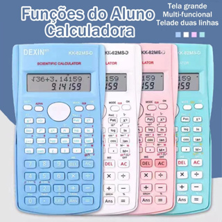 Calculadora Cientifica 12 Dígitos 2 Linhas 240 Funções Portátil Com Capa Protetora Escola Calculadora Rosa Digital em Oferta na Shopee