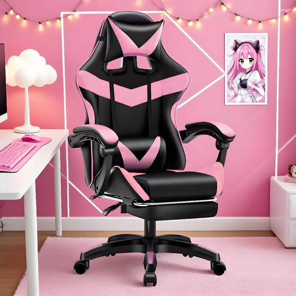 Cadeira Gamer Ergonômica – Conforto Ajustável para Jogos, Estudos e Home Office F19