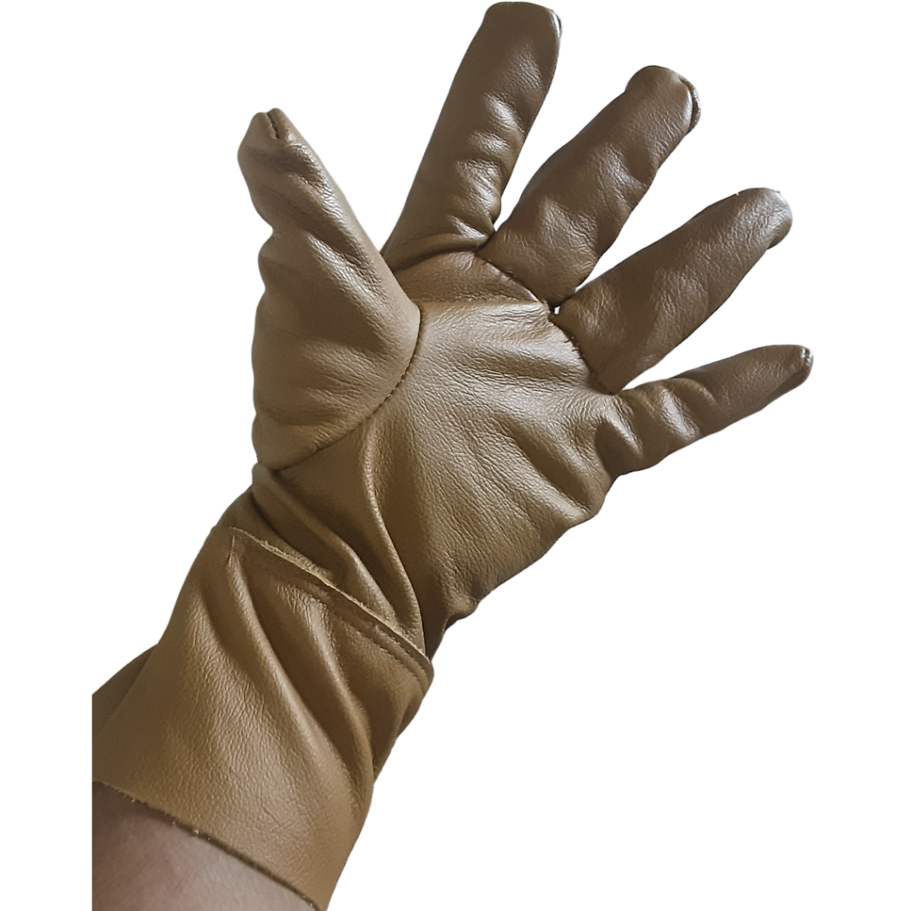 Luva punho 7cm EPI Trabalho Motoqueiro Motociclista Montaria Hipismo Unisex 100% Couro Legítimo Vaqueta Direto  Fábrica