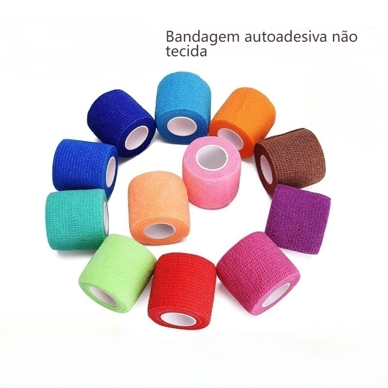 Faixa Elástica Autoadesiva Colorida  Proteção para Dedos e Articulações com Material Respirável