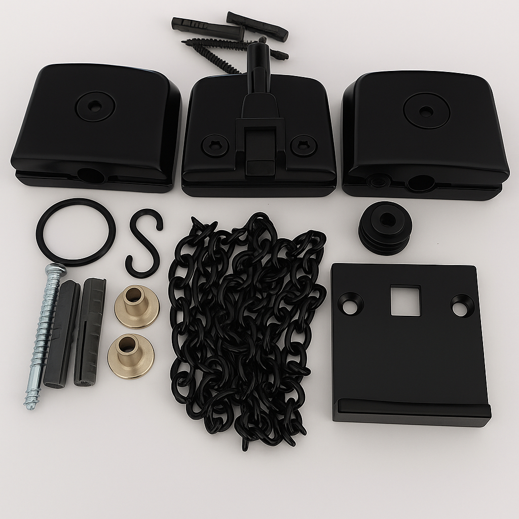 Kit 06 instalação para Basculante de vidro polímero kit 06 em Oferta na Shopee