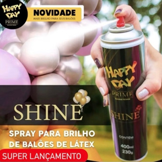 SPRAY PRIME P/ BRILHO DE BALÃO PREMIUM 400ML - HAPPY DAY em Oferta na Shopee