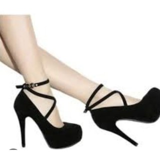 Sapato Feminino Salto Alto Fino Scarpin Princesas Meia Pata plataforma tiras cruzadas boneca15