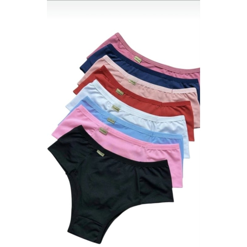 kit 5 Calcinha Redutora Cintura Alta Microfibra Conforto e Sustentação – Modela o Corpo