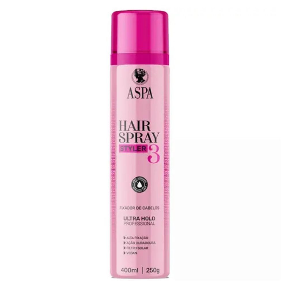 ASPA Hair Spray Ultra Hold 400ml Fixador de Penteado