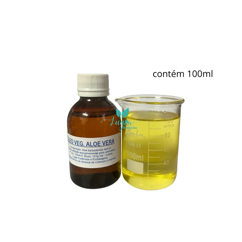 Óleo Vegetal de Aloe Vera 100ml - Uso Cosmético em Oferta na Shopee