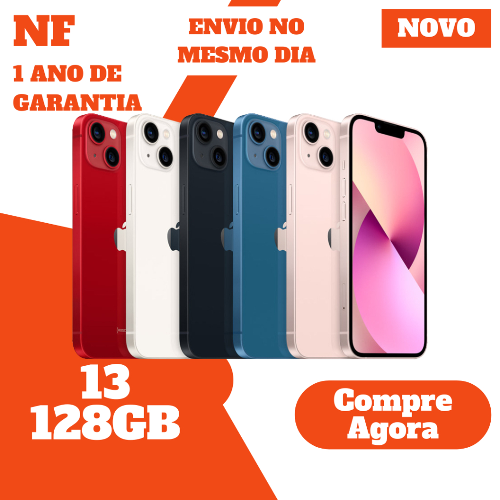 iPhone 13 128GB • Novo • Lacrado • Original • Garantia em Oferta na Shopee