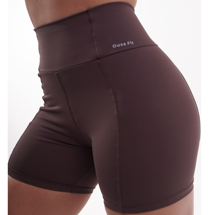 Short academia fitness esportivo feminino poliamida zero transparência cós alto