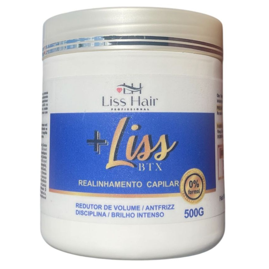 Btx Capilar +Liss Redutor de Volume e Brilho Intenso 500g Liss Hair Profissional