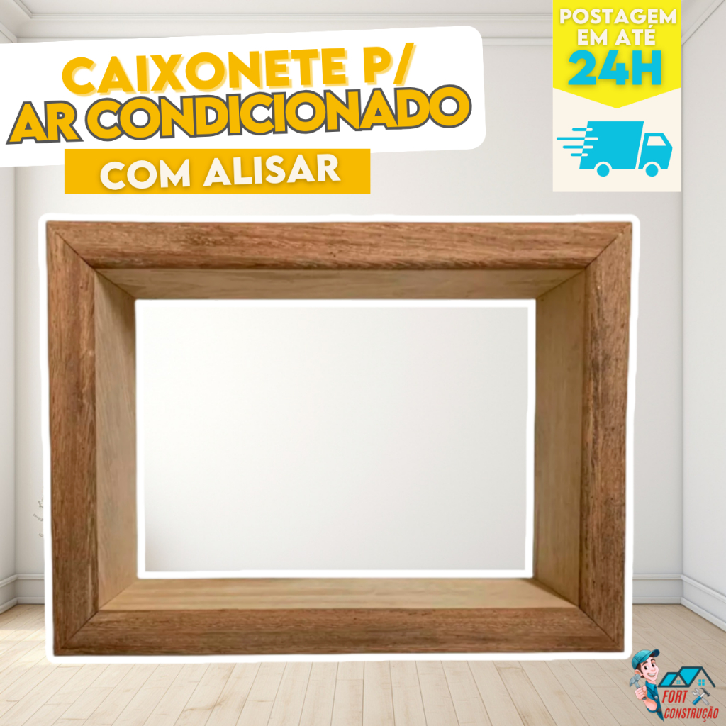 Caixonete Para Ar Condicionado 7500/10000 Btus Madeira Caixilho Caixa em Oferta na Shopee
