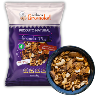 Senhora Granola Plus 1kg - Completa com Castanha de Caju e Lascas de Coco Caramelizado em Oferta na Shopee