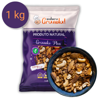 Granola Premium 1kg - Senhora Granola Completa com Castanha de Caju e Lascas de Coco em Oferta na Shopee