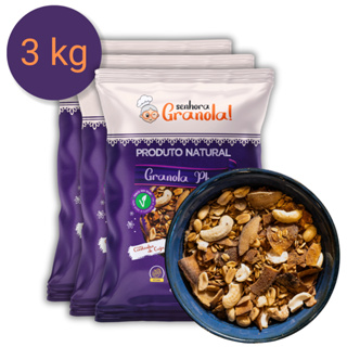 Senhora Granola Plus 3kg - Super Crocante Completa com Castanha de Caju e Lascas de Coco em Oferta na Shopee