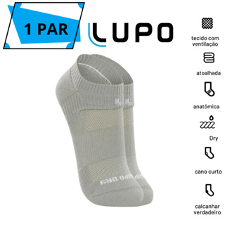 Meia Corrida Cano Curto Lupo Performance Masculino Feminino Dry Fit Poliamida Alta Secagem 03350-003 em Oferta na Shopee