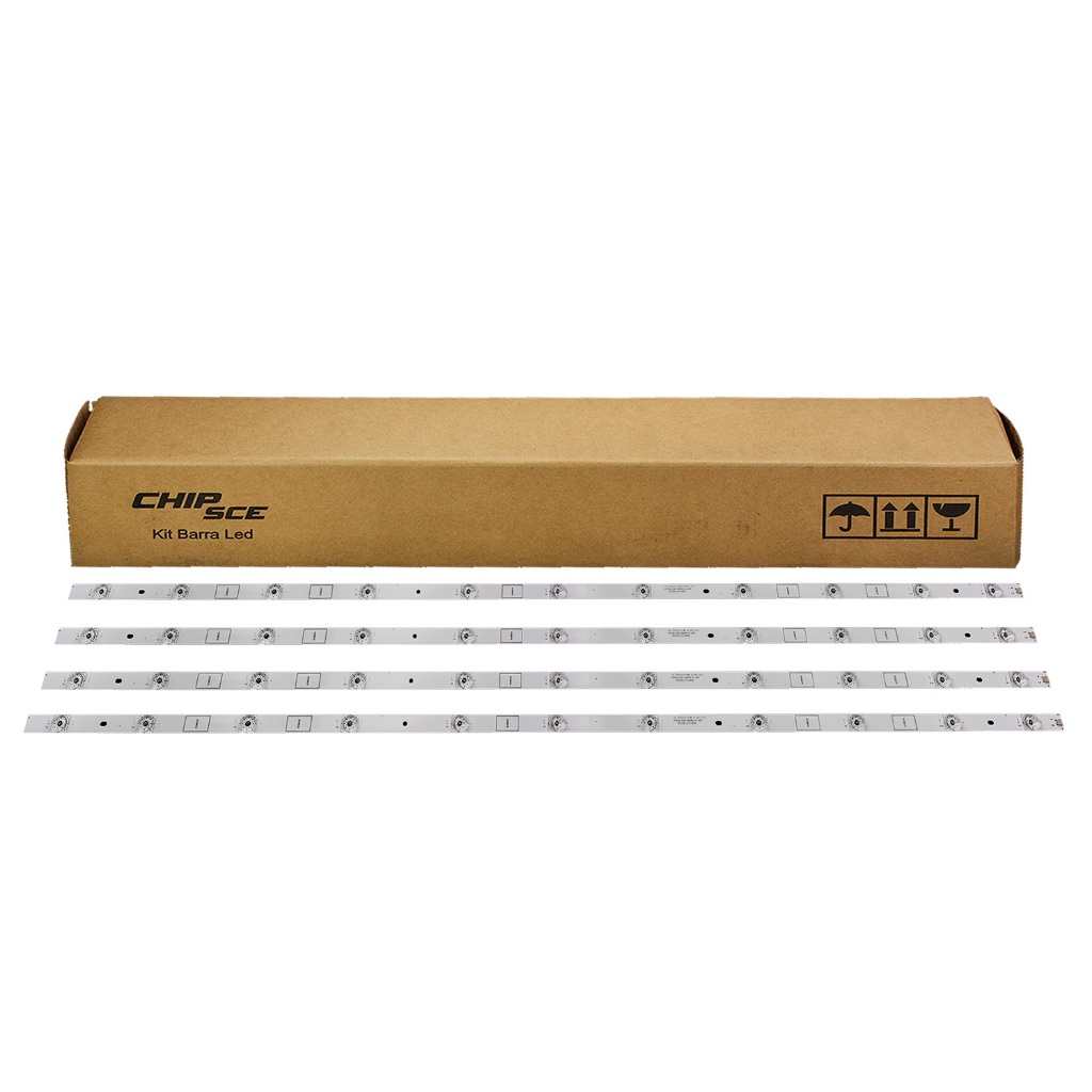 Barra LED Compatível com TV Philco PTV55G50SN / PTV55G60 - Kit com 4 Barras / Envio Imediato / Novo