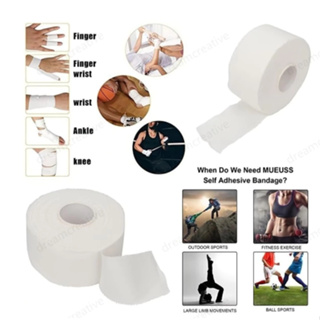 Fita Esportiva Atletica 5M Proteção Adesiva Branca Para Fixação Dedo Pulso Tornozelo Musculo Pano Fino Para Lesão Zyoou em Oferta na Shopee