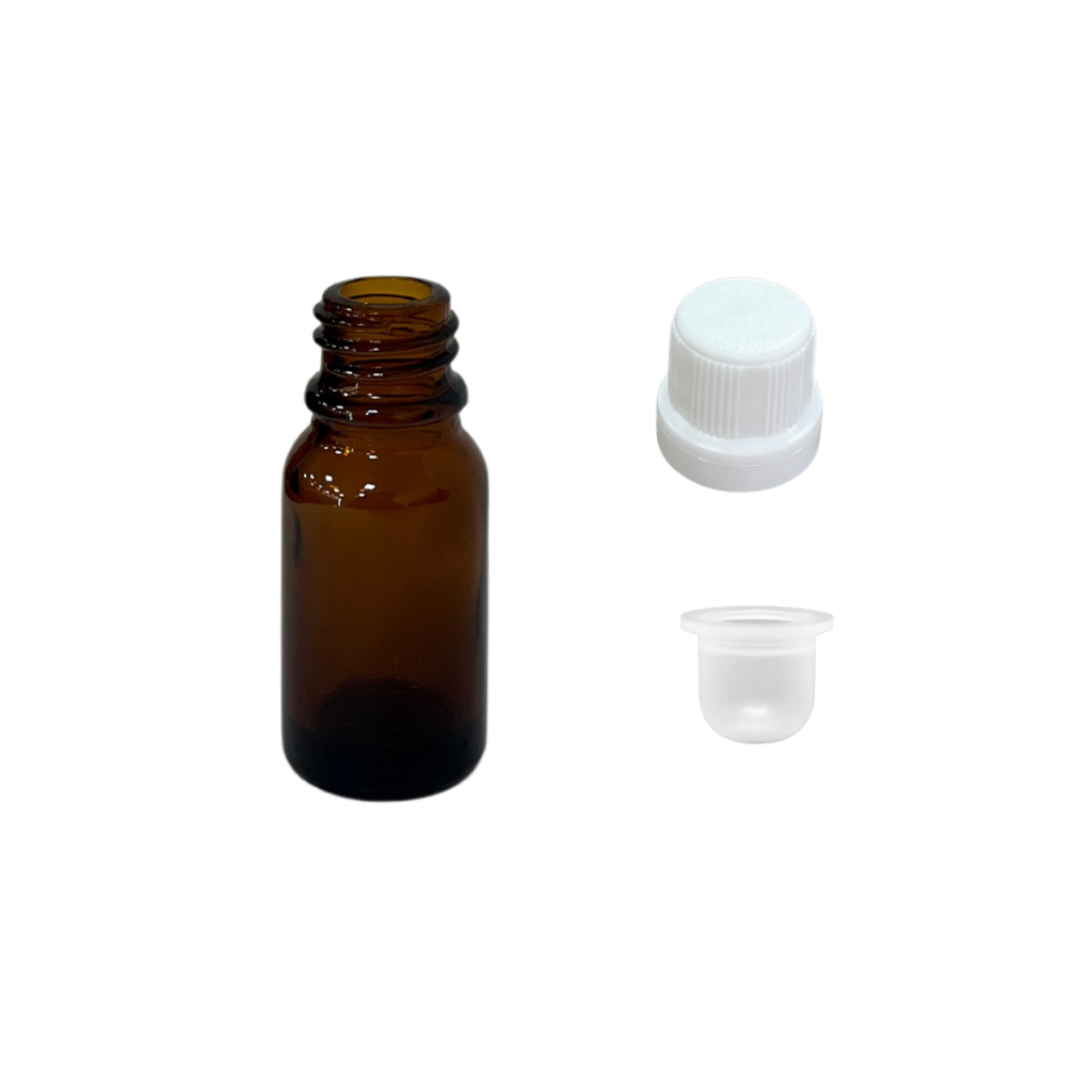 Frasco De Vidro 10ml Com Batoque E Tampa C/ 100 Unidades