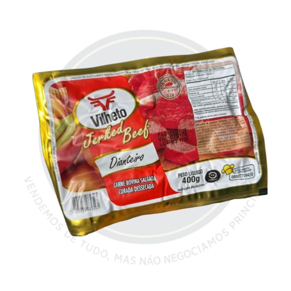 CARNE SECA BOVINA DIANTEIRO 400G VILHETO (JERKED BEEF)