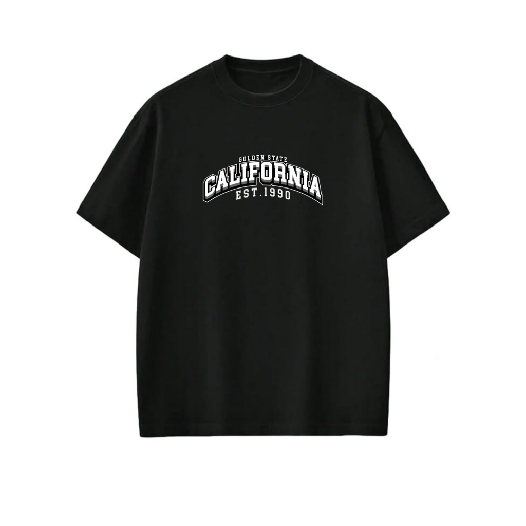 Camiseta Oversized California Streetwear Camiseta Estampada Algodão