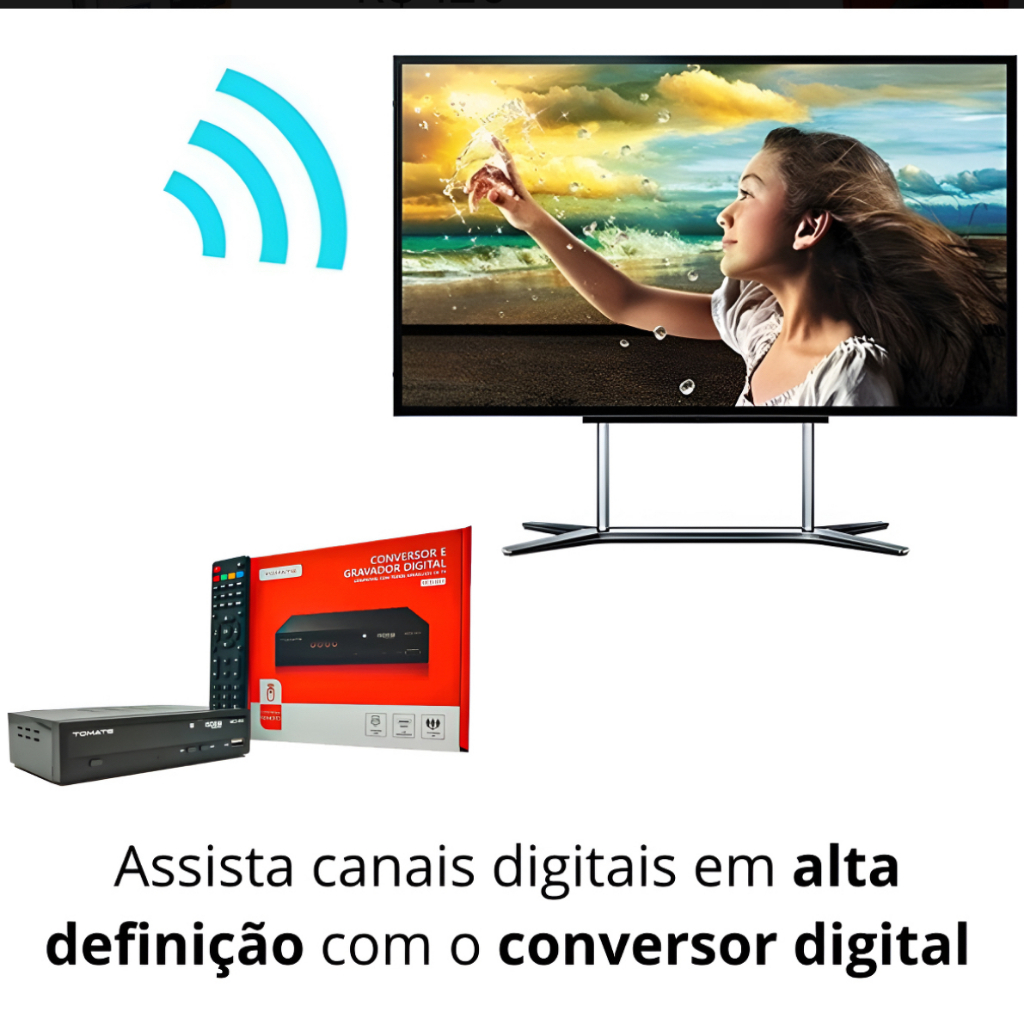 Conversor Gravador Digital TOMATE MCD-888 HD USB HDMI RCA Digital