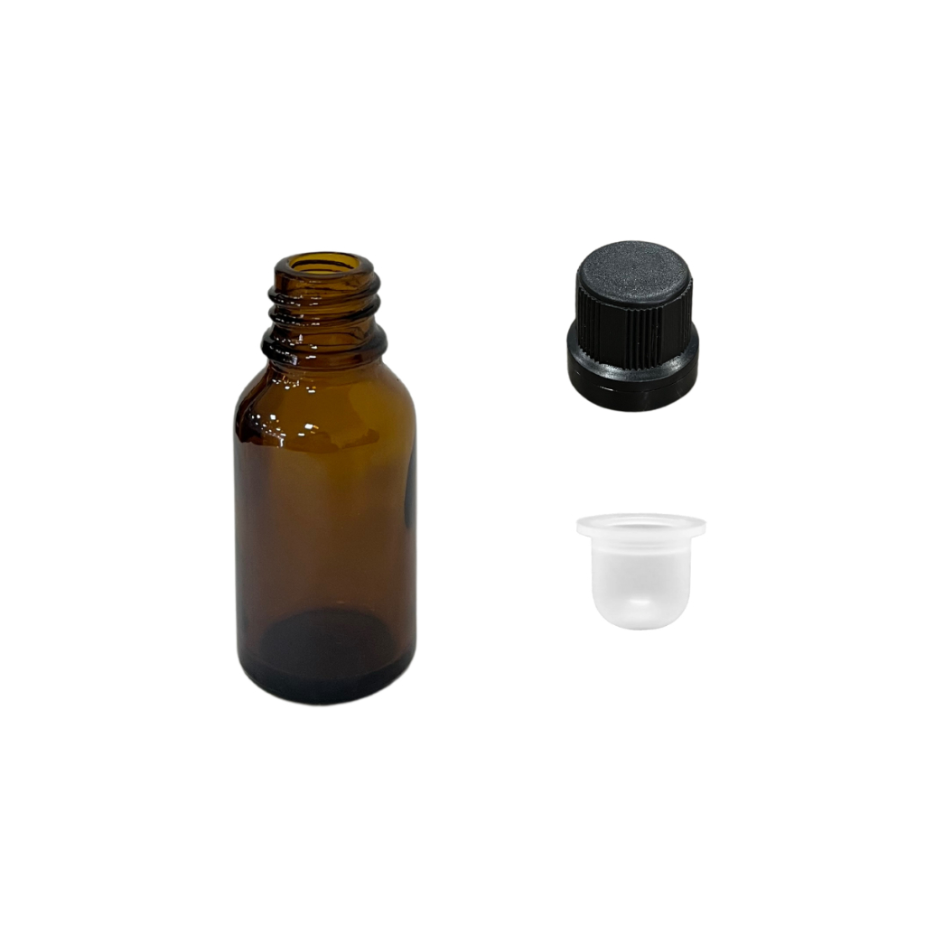 Frasco De Vidro 15ml Com Batoque E Tampa C/ 10 Unidades