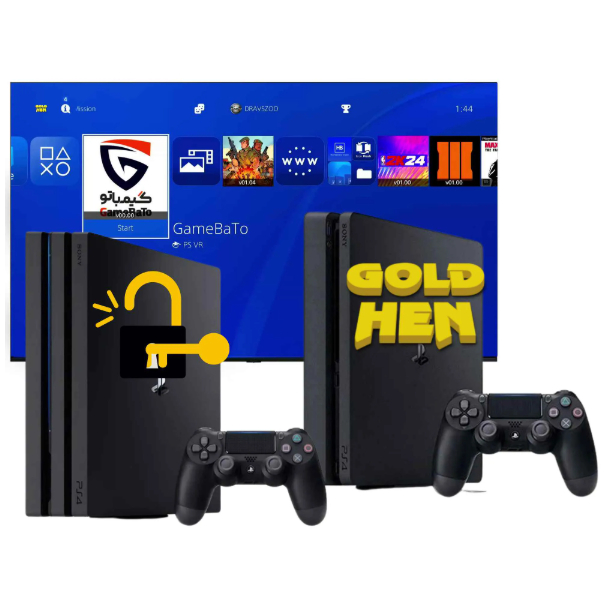 Playstation 4 Slim/Pro/Fat Gold Hen 9.0/11.0 + 1 CONTROLE