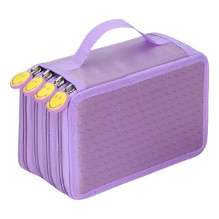 Estojo Escolar 72 Posições Organizador Canetas Lápis Oxford Divisórias Alça Zíper em Oferta na Shopee