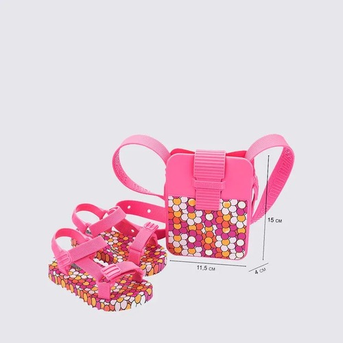 Kit Mini Melissa Playtime + Bolsa Discovery Papete Sandália Baby Original