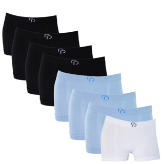 Kit 8 Cueca Box Infantil Boy Sem Costura Simples Microfibra em Oferta na Shopee