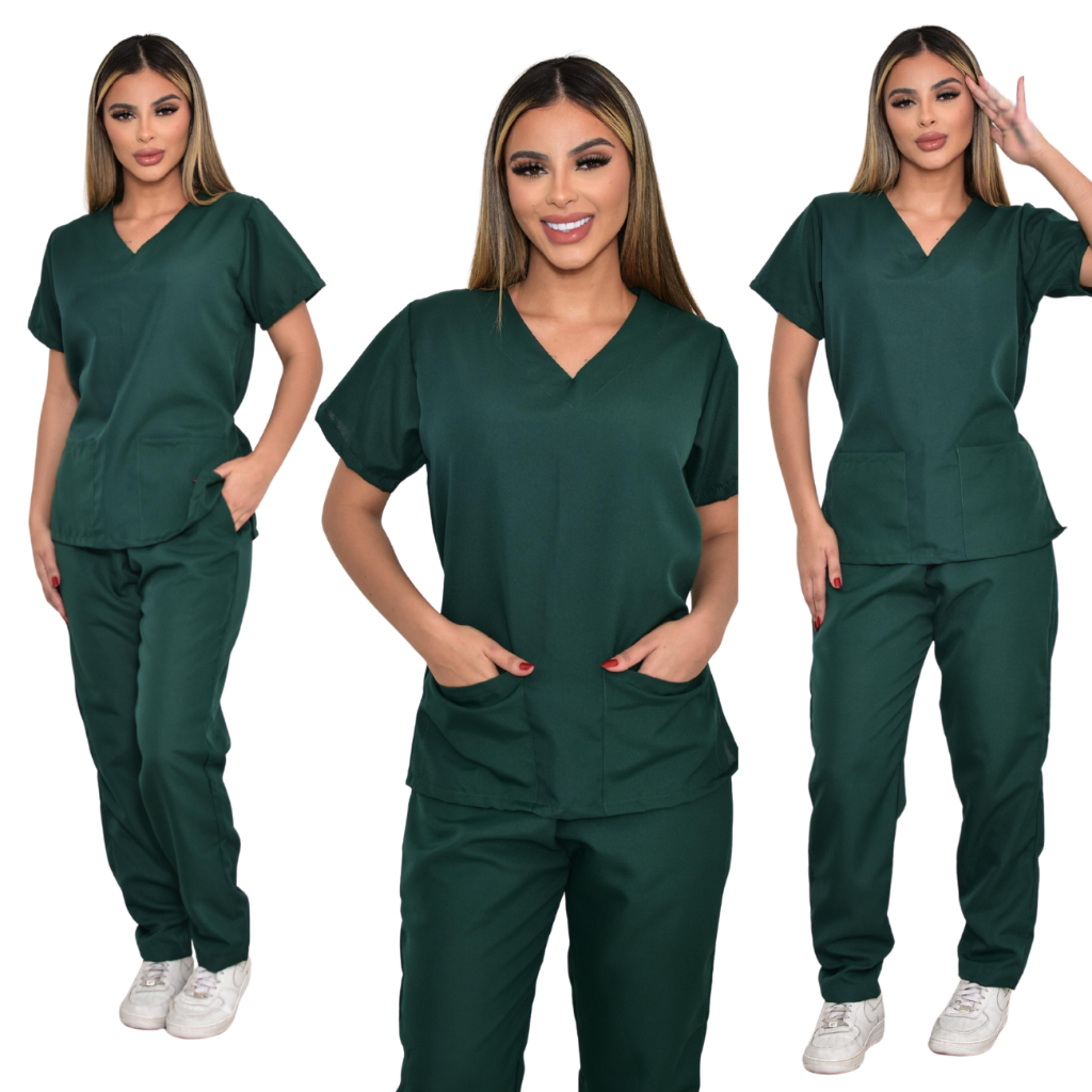 Pijama Cirúrgico Hospitalar Jogger Scrubs Unissex Oxford Qualidade Premium