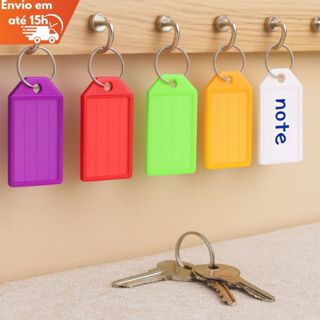 Chaveiro Identificador de Chaves Colorido 5,6x2,8cm em Oferta na Shopee