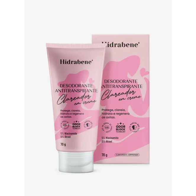 Hidrabene Desodorante Clareado Antitranspirante r em Creme 70g