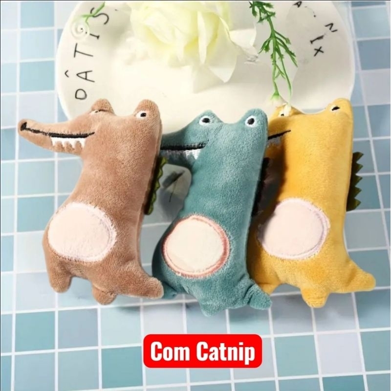 Kit 1,2,3 Brinquedos Pelúcias com Catnip para Gatos Pet Interativo Macio Antiestress  ENVIO IMEDIATO em Oferta na Shopee