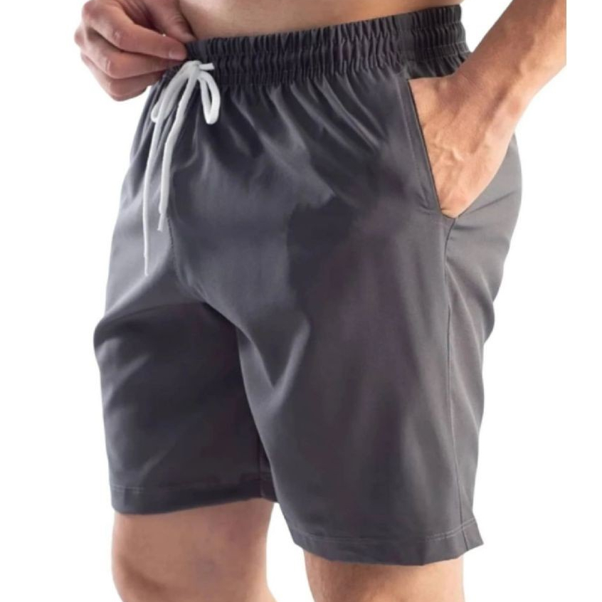 Short Academia De Masculino Elastano Leve E Flexível em Oferta na Shopee