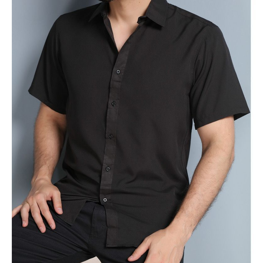 camisa masculina social lisa basica  havaiana verão (UNISSEX) em Oferta na Shopee