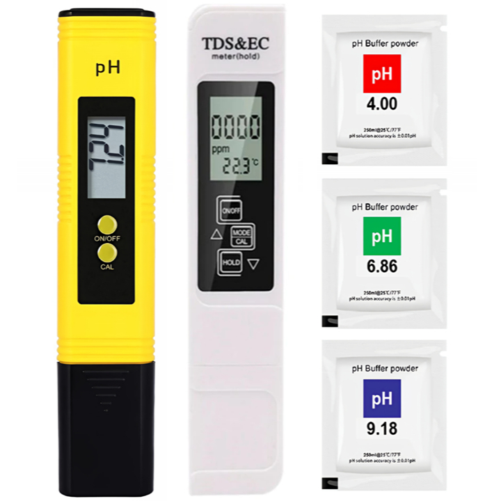 Medidor de Ph Digital PhMetro Calibração Automática + Medidor de Ec Tds Temperatura Condutivimetro em Oferta na Shopee