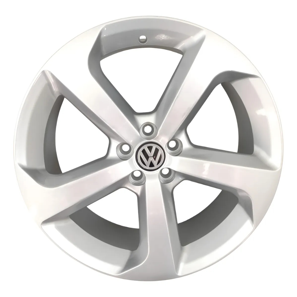 Kit 4 Rodas Aro 18 5x100 VW Golf Polo Fox Bora Brooklyn Prata Zunky ZK956