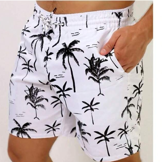 SHORT TACTEL Masculina praia folha 02
