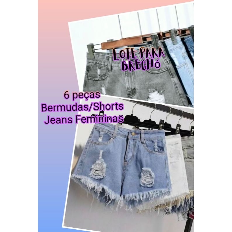 Lote Para Brechó 6 Peças Revenda Selecionadas Higienizadas Tamanho Modelos Variados Roupas Para Revenda Em Brechó
