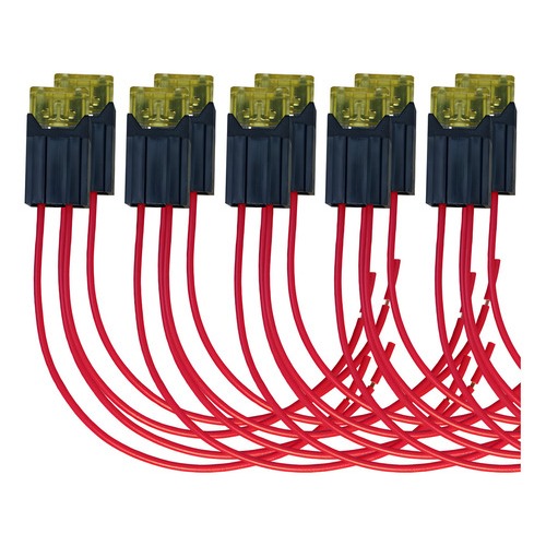 10 X Porta Fusível 2,5mm Com Fusível Lâmina 20A em Oferta na Shopee