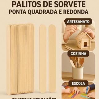 500 Palitos de Sorvete para Multi Utilizações em Oferta na Shopee