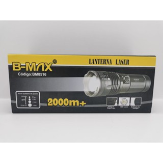 Lanterna Tática Laser Led Super Hiper Potente +2000 Metros de Distância Profissional BM-8516