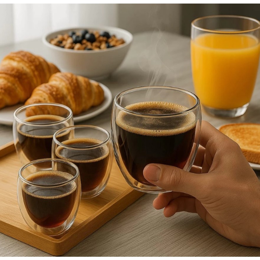 Xícara Transparente Dupla: Onde Comprar | BuscaProdutos