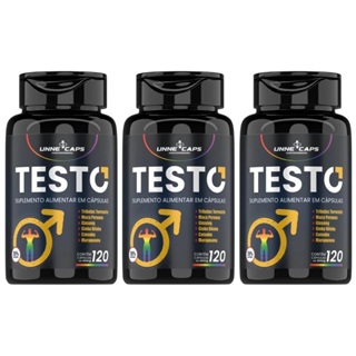 TESTO - UNNE+CAPS - Suplemento Natural  - 1, 2 e 3 unidades de 120 Caps com 500mg. em Oferta na Shopee