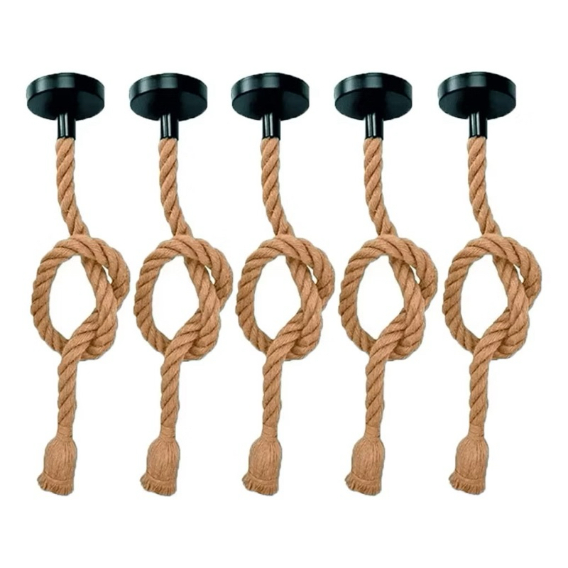 Luminárias pendente corda rústicas 1m