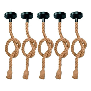Luminárias pendente corda rústicas 1m